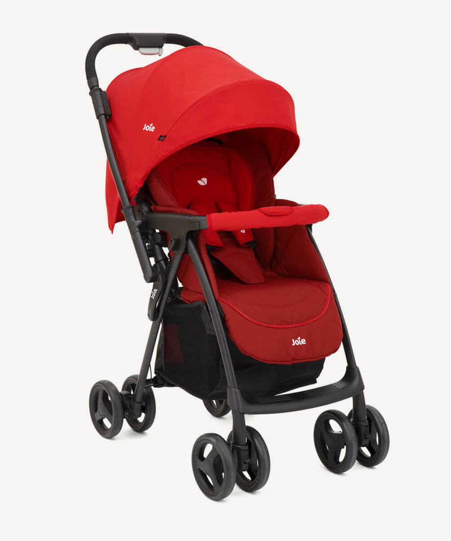 Joie Mirus™ Reversible Handle Stroller | 2-in-1 Lightweight Travel System | Birth to 17.5kg (Approx. 3-4 Years) | One-Hand Fold & Flat Recline | No-Adapter-Needed Compatibility with Joie Infant Carriers - MINIMEE KIDS