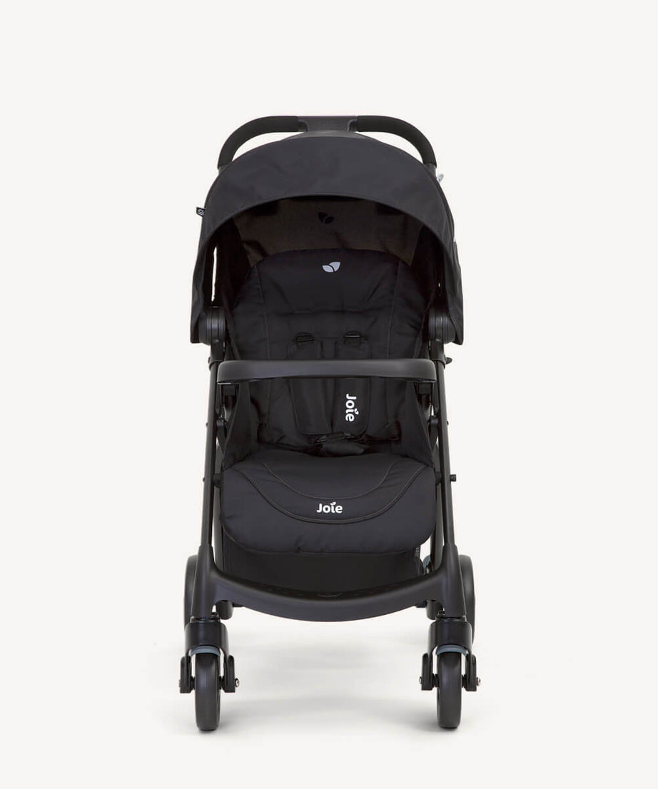 Joie Muze LX Full-Featured Baby Stroller – Compact Gravity Fold, Lie-Flat Recline, Car Seat Compatible | Smart Travel Stroller for Newborns to Toddlers | Available in Coal, Laurel & Cranberry - MINIMEE KIDS