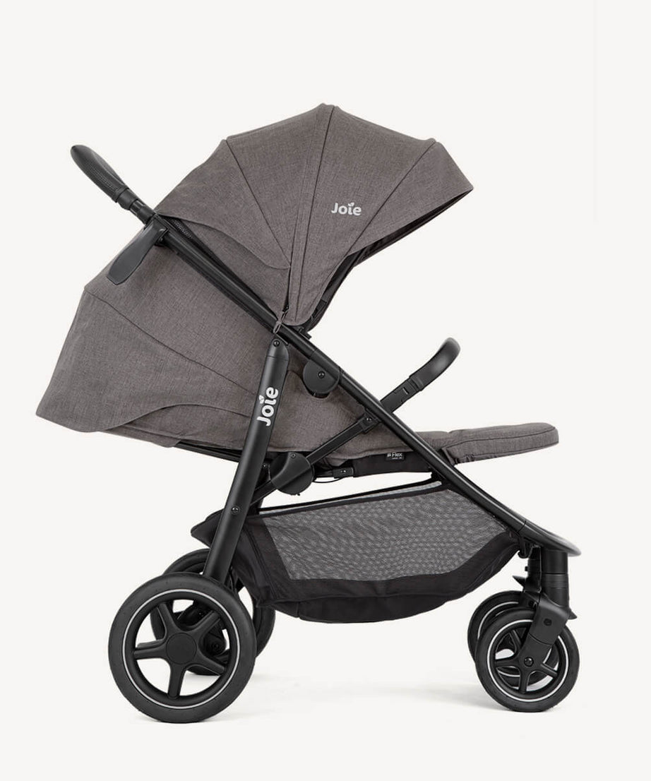 Joie Mytrax™ Pro Stroller - Thunder | Birth to 22kg (Approx. 4 Years) | Puncture-Proof™ Foam-Filled Tires & Flex Comfort Suspension | 3-in-1 Travel System Ready | One-Hand Compact Fold Stroller - MINIMEE KIDS