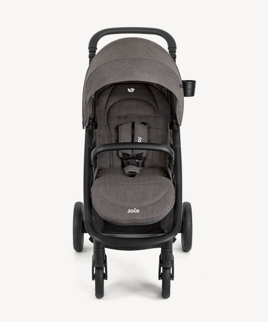 Joie Mytrax™ Pro Stroller - Thunder | Birth to 22kg (Approx. 4 Years) | Puncture-Proof™ Foam-Filled Tires & Flex Comfort Suspension | 3-in-1 Travel System Ready | One-Hand Compact Fold Stroller - MINIMEE KIDS