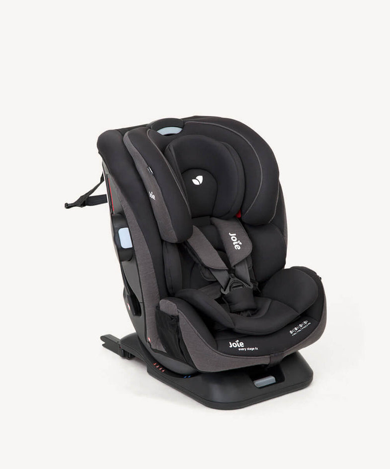 Joie Every Stage™ FX ISOFIX Car Seat Group 0+/1/2/3 | Birth to 36kg (0-12 Years) | Guard Surround Safety™ with Side Impact Protection | 10 Headrest & 6 Recline Positions | Grey Flannel & Coal - MINIMEE KIDS