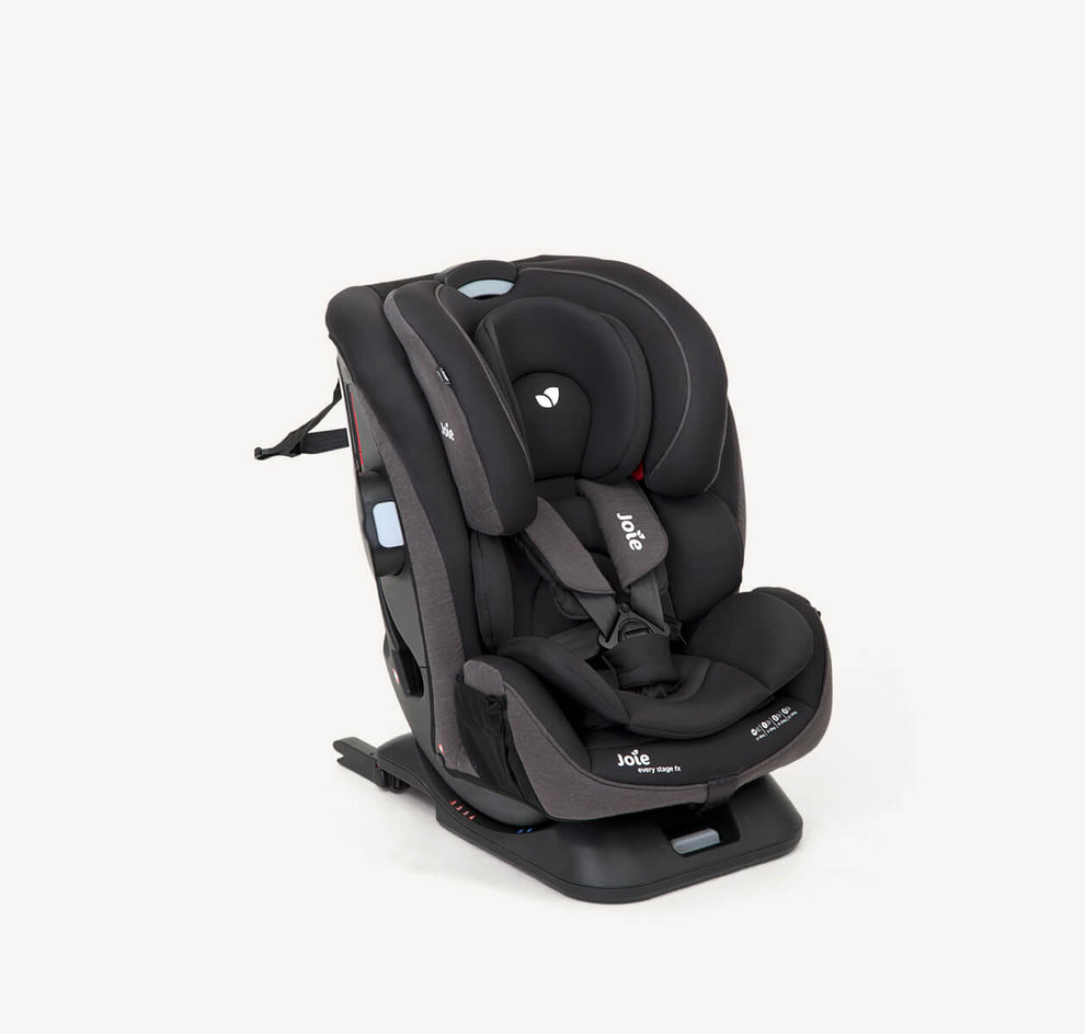 Joie Every Stage™ FX ISOFIX Car Seat Group 0+/1/2/3 | Birth to 36kg (0-12 Years) | Guard Surround Safety™ with Side Impact Protection | 10 Headrest & 6 Recline Positions | Grey Flannel & Coal - MINIMEE KIDS