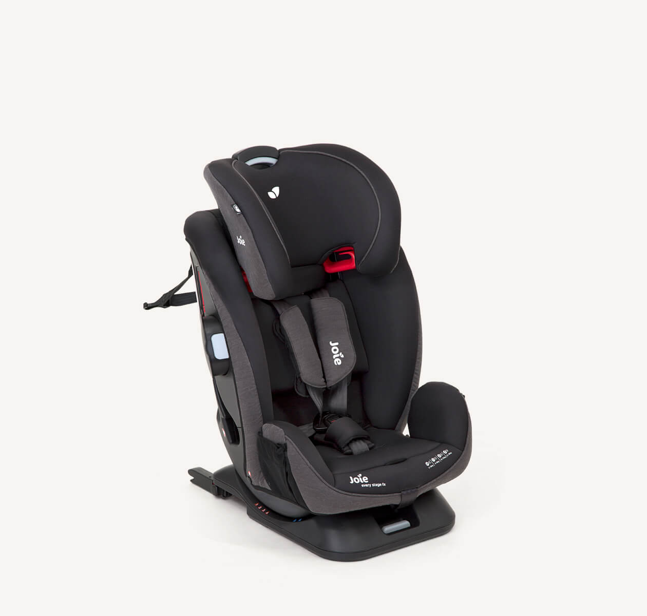 Joie Every Stage™ FX ISOFIX Car Seat Group 0+/1/2/3 | Birth to 36kg (0-12 Years) | Guard Surround Safety™ with Side Impact Protection | 10 Headrest & 6 Recline Positions | Grey Flannel & Coal - MINIMEE KIDS
