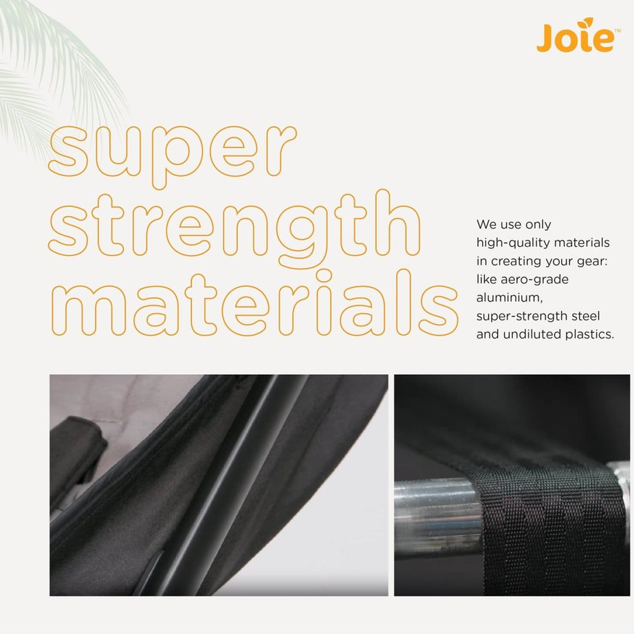 Joie Tourist Lightweight Baby Stroller – Flat Reclining Seat | One-Hand Fold | Travel System Compatible with Rain Cover, Travel Bag & Adapters | Lightweight Stroller for 0 to 3 Years (Upto 15Kg) – Shale