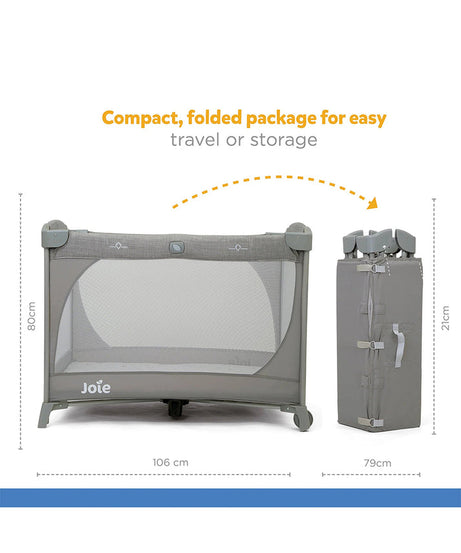Joie Commuter Change & Bounce Travel Cot with Changer & Snoozing Seat | Play Yard - Starry Night - MINIMEE KIDS