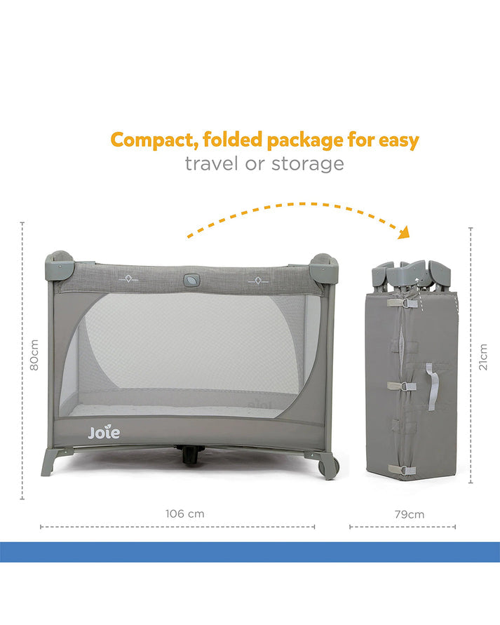 Joie Commuter Change & Bounce Travel Cot with Changer & Snoozing Seat | Play Yard - Starry Night - MINIMEE KIDS