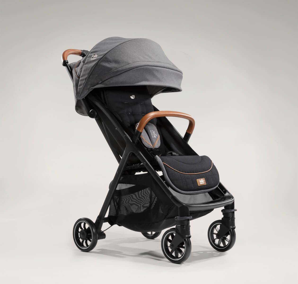 Joie Signature Parcel - Carbon - Versatile 3-in-1 Compact Stroller, Supports up to 22kg