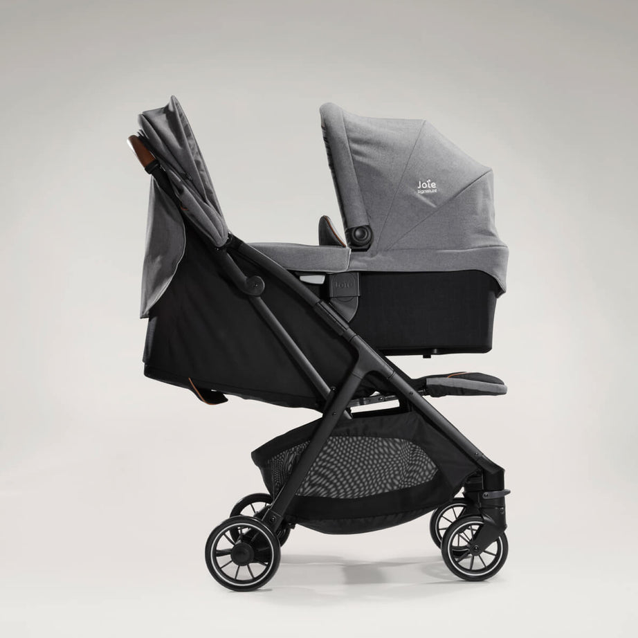 Joie Signature Parcel - Carbon - Versatile 3-in-1 Compact Stroller, Supports up to 22kg