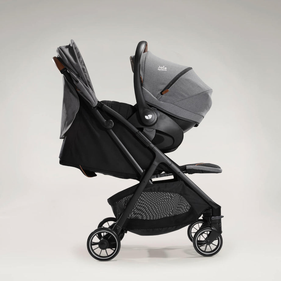 Joie Signature Parcel - Carbon - Versatile 3-in-1 Compact Stroller, Supports up to 22kg