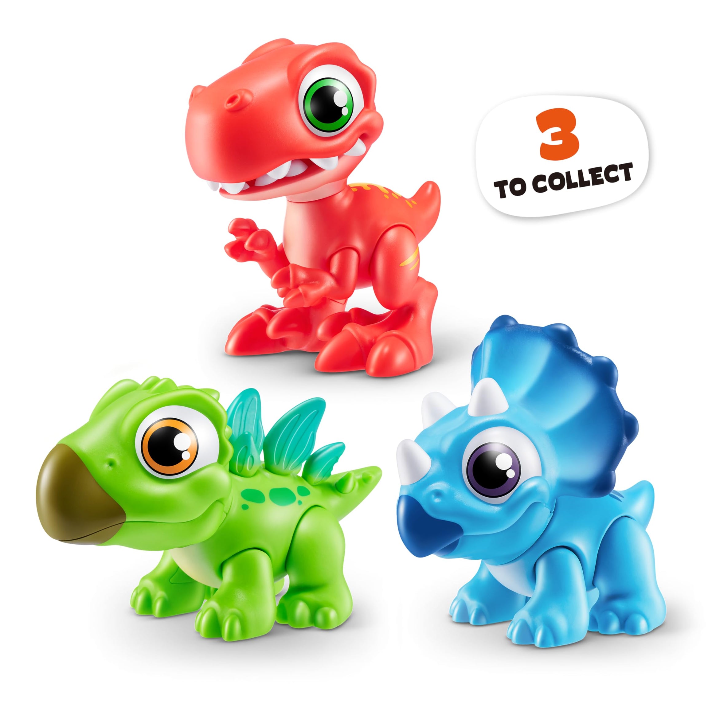 Zuru Smashers Junior Dino Dig Egg - Mold & Make a Dino World - Smash, Build & Learn - 25pc Toy Dough Set with 4 Colors (250g Each)