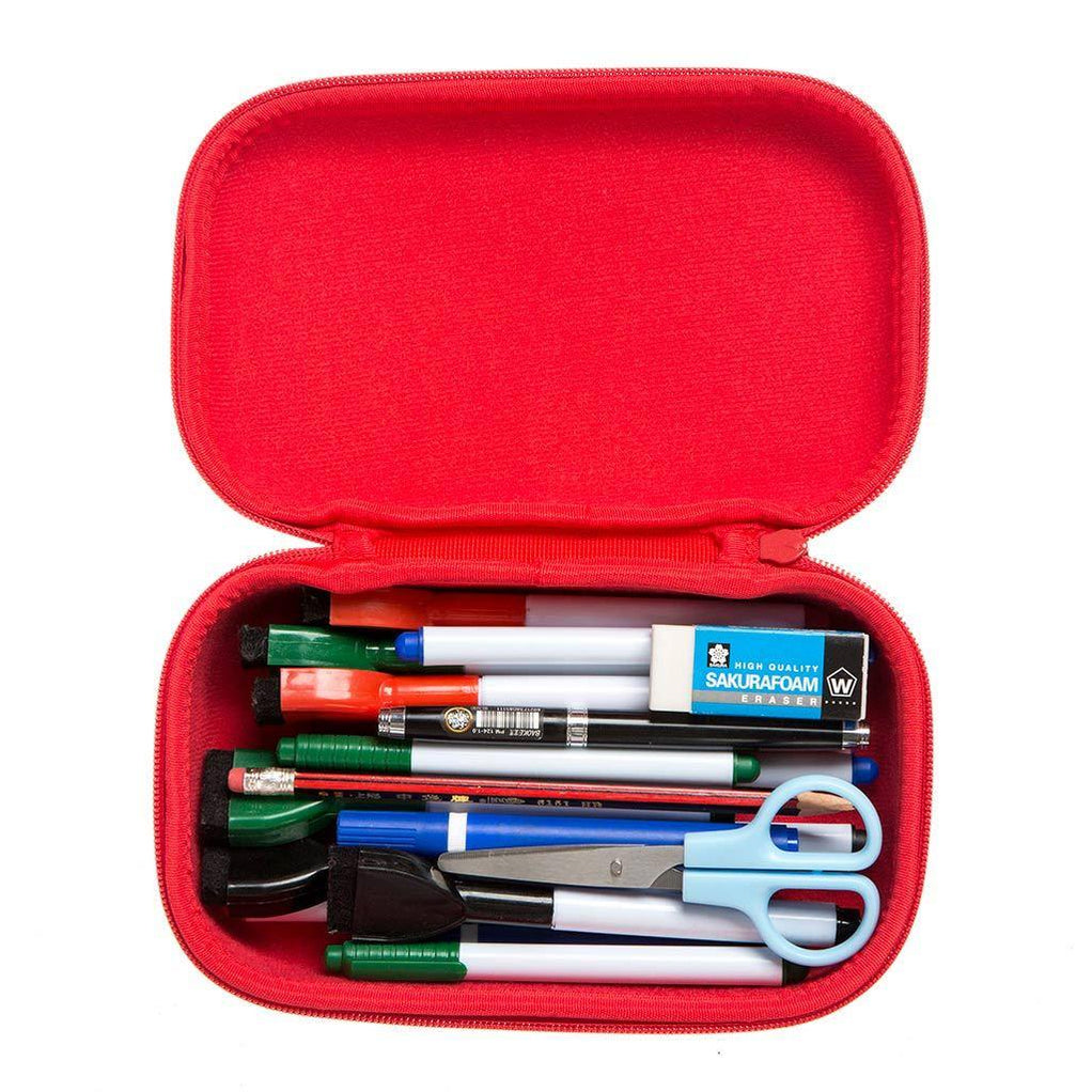 ZIPIT Large Hardtop Pencil Case for Kids, Teens & Artists – 60 Pen Capacity Crack-Proof Stationery Box, Machine Washable Marker & Colored Pencil Organizer (Kaleidoscope & Colorful Leaves)