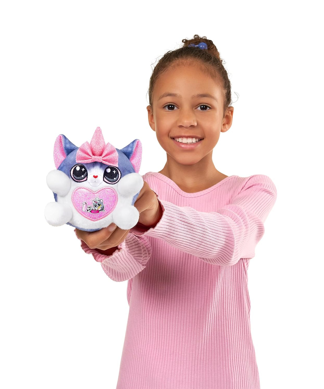Rainbocorns Kittycorn Surprise Series 2, Starla the American Short Hair Cat - Collectible Plush with 10 Surprises to Unbox, Peel and Reveal Heart, Stickers, Ages 3+