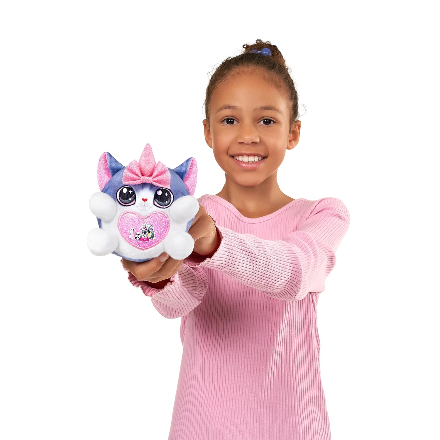 Rainbocorns Kittycorn Surprise Series 2, Starla the American Short Hair Cat - Collectible Plush with 10 Surprises to Unbox, Peel and Reveal Heart, Stickers, Ages 3+