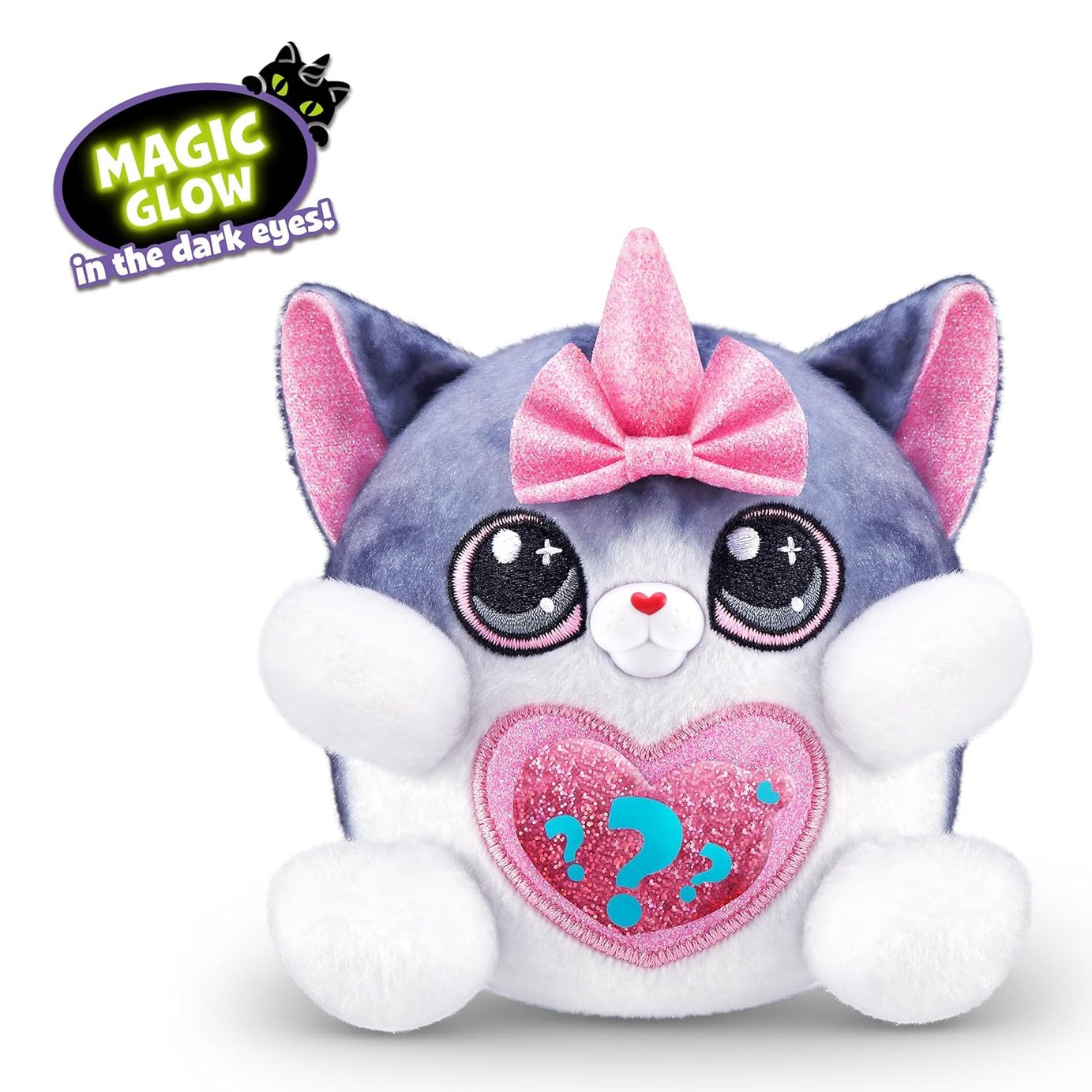 Rainbocorns Kittycorn Surprise Series 2, Starla the American Short Hair Cat - Collectible Plush with 10 Surprises to Unbox, Peel and Reveal Heart, Stickers, Ages 3+