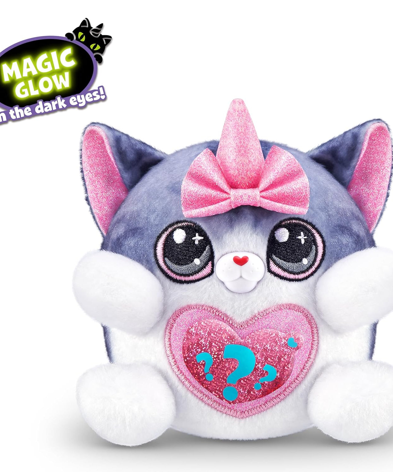 Rainbocorns Kittycorn Surprise Series 2, Starla the American Short Hair Cat - Collectible Plush with 10 Surprises to Unbox, Peel and Reveal Heart, Stickers, Ages 3+
