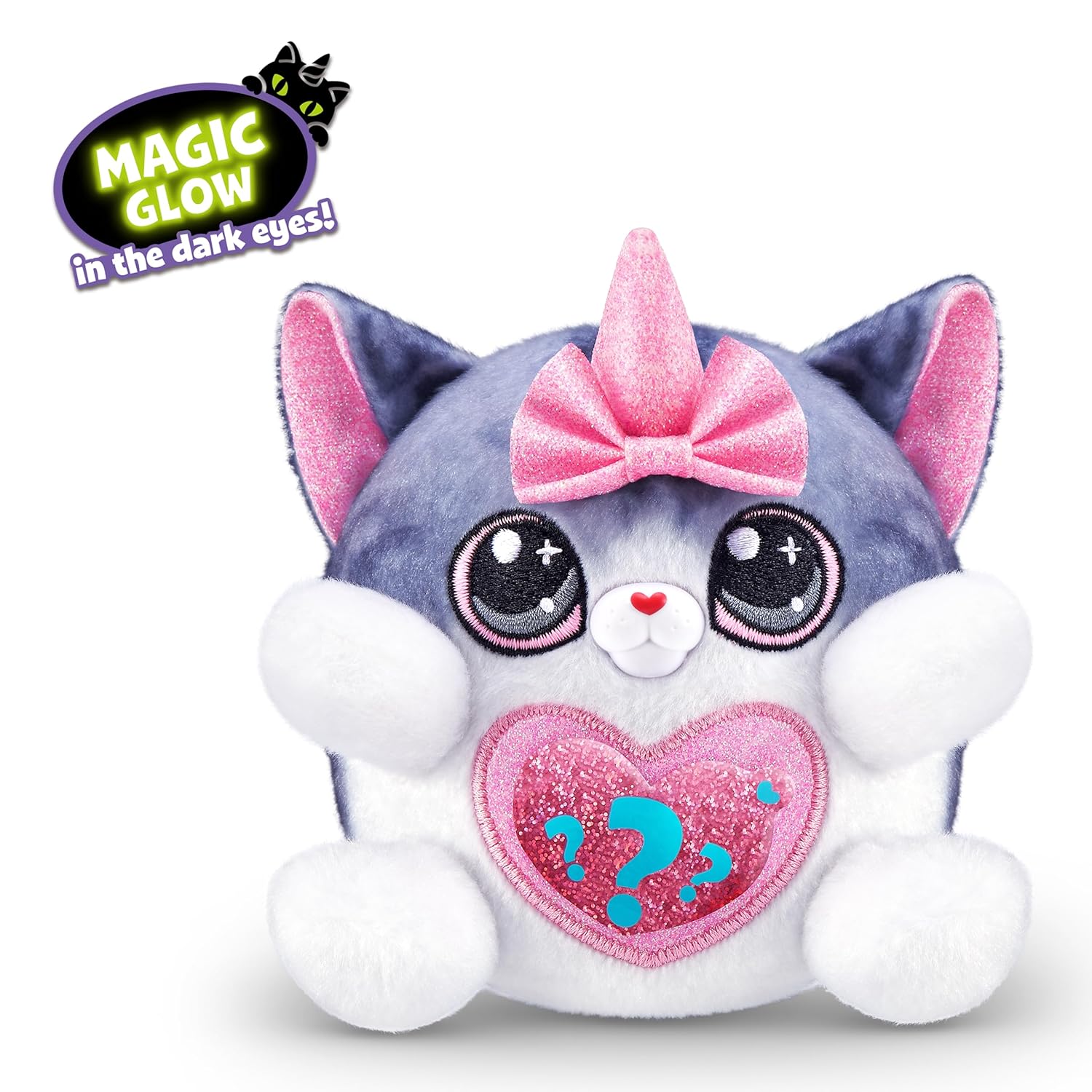 Rainbocorns Kittycorn Surprise Series 2, Starla the American Short Hair Cat - Collectible Plush with 10 Surprises to Unbox, Peel and Reveal Heart, Stickers, Ages 3+