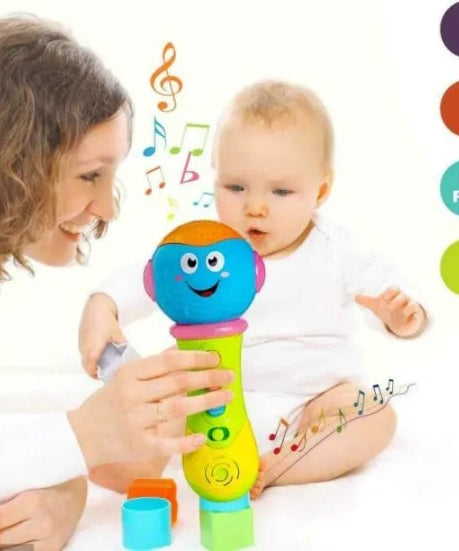 Kun Sheng Projection MIC Music Microphone Light Up Toy For Kids