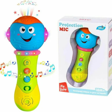 Kun Sheng Projection MIC Music Microphone Light Up Toy For Kids