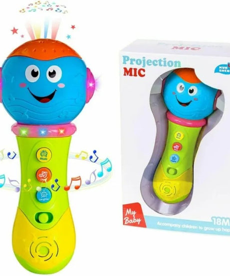 Kun Sheng Projection MIC Music Microphone Light Up Toy For Kids