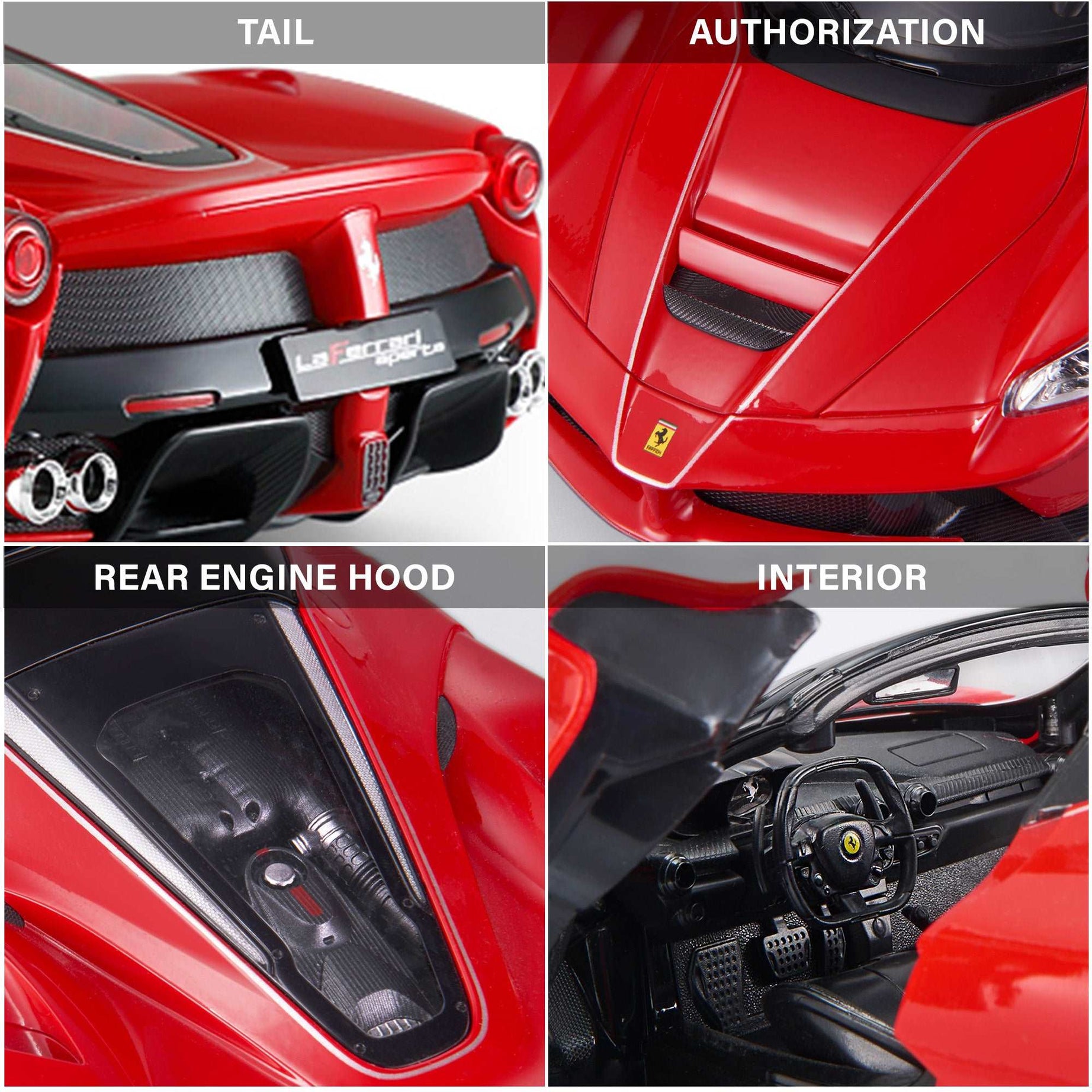 Rastar LaFerrari Aperta RC Car 1/14 Scale Licensed Remote Control Toy Car with Drift Function Button, Open Doors, and Working Lights | Perfect Gift for 6+ Ages