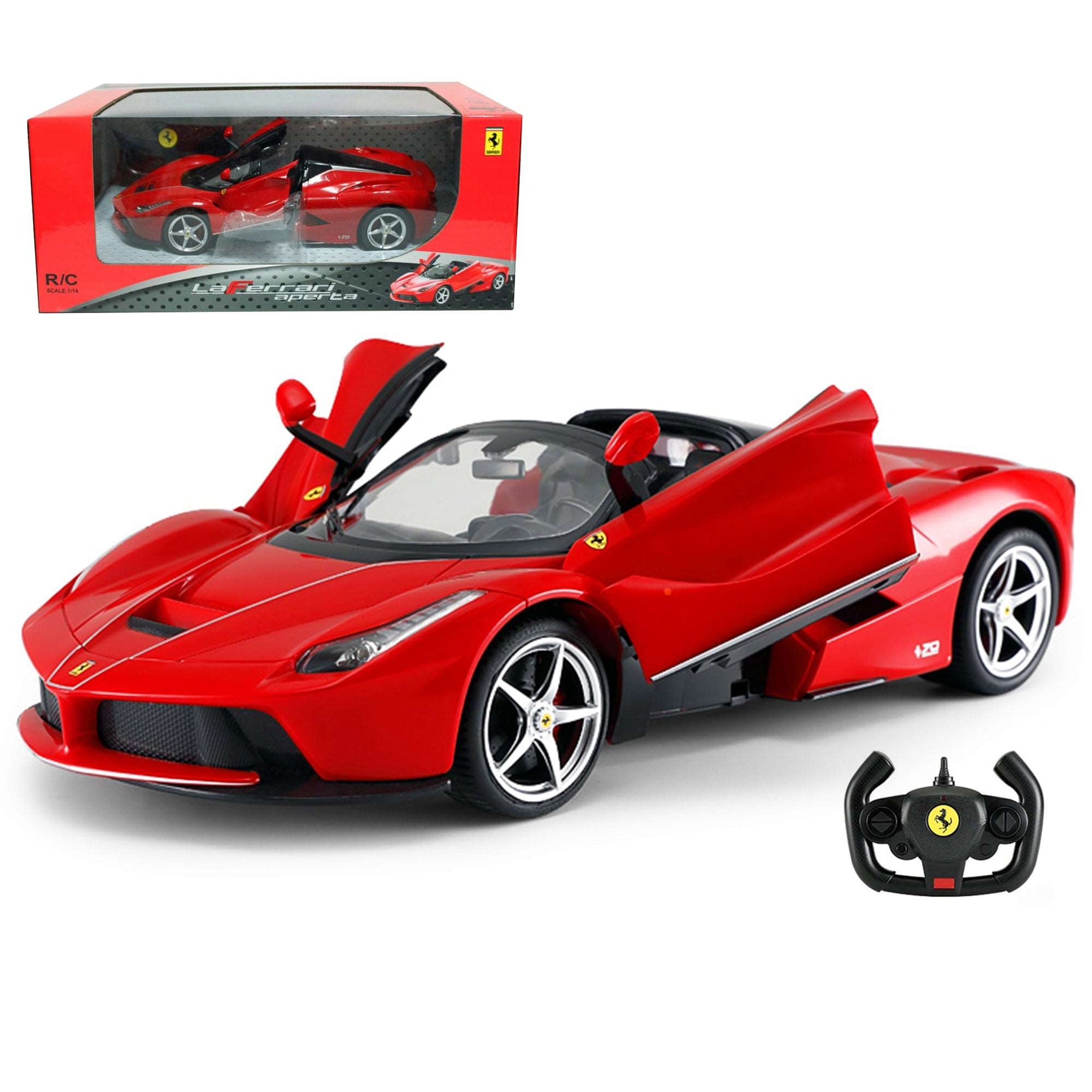 Rastar LaFerrari Aperta RC Car 1/14 Scale Licensed Remote Control Toy Car with Drift Function Button, Open Doors, and Working Lights | Perfect Gift for 6+ Ages