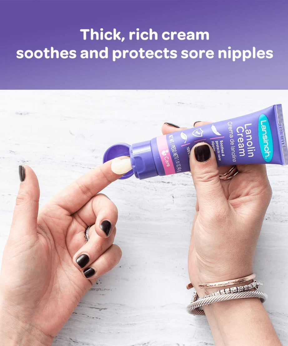Lansinoh HPA Lanolin Nipple Cream for Breastfeeding | 100% Natural, Hypoallergenic & Safe for Baby | Soothes Sore & Cracked Nipples | No Removal Needed Before Nursing | Available in 10ml & 40g - MINIMEE KIDS