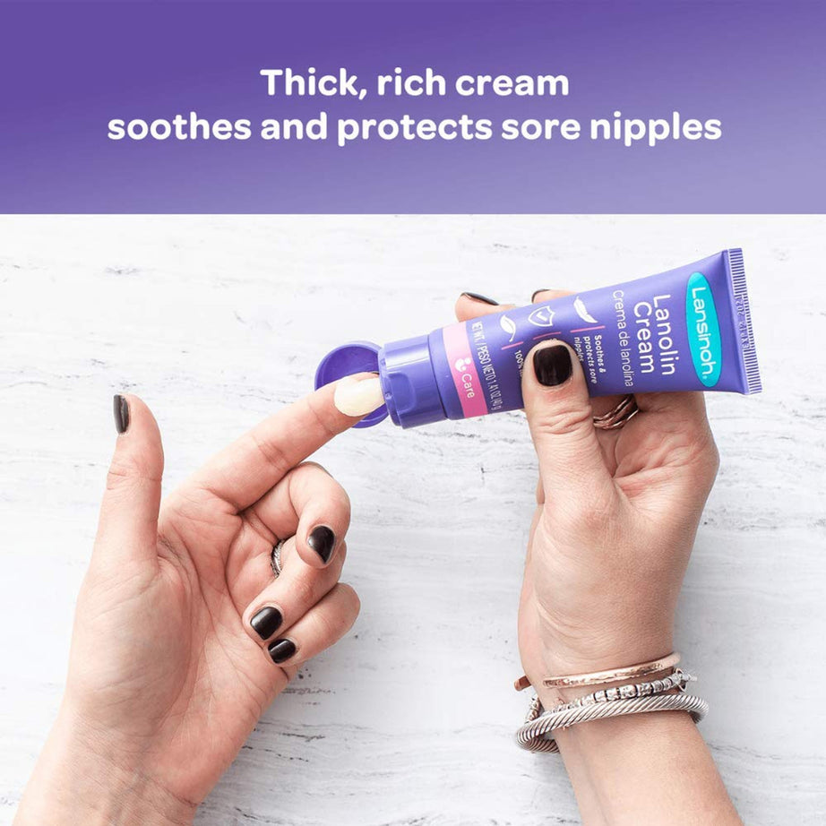 Lansinoh Lanolin Nipple Cream - 100% Natural, Soothing Relief for Sore Nipples - 40g
