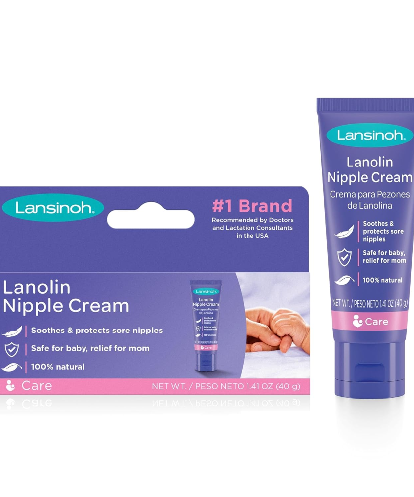 Lansinoh HPA Lanolin Nipple Cream for Breastfeeding | 100% Natural, Hypoallergenic & Safe for Baby | Soothes Sore & Cracked Nipples | No Removal Needed Before Nursing | Available in 10ml & 40g - MINIMEE KIDS