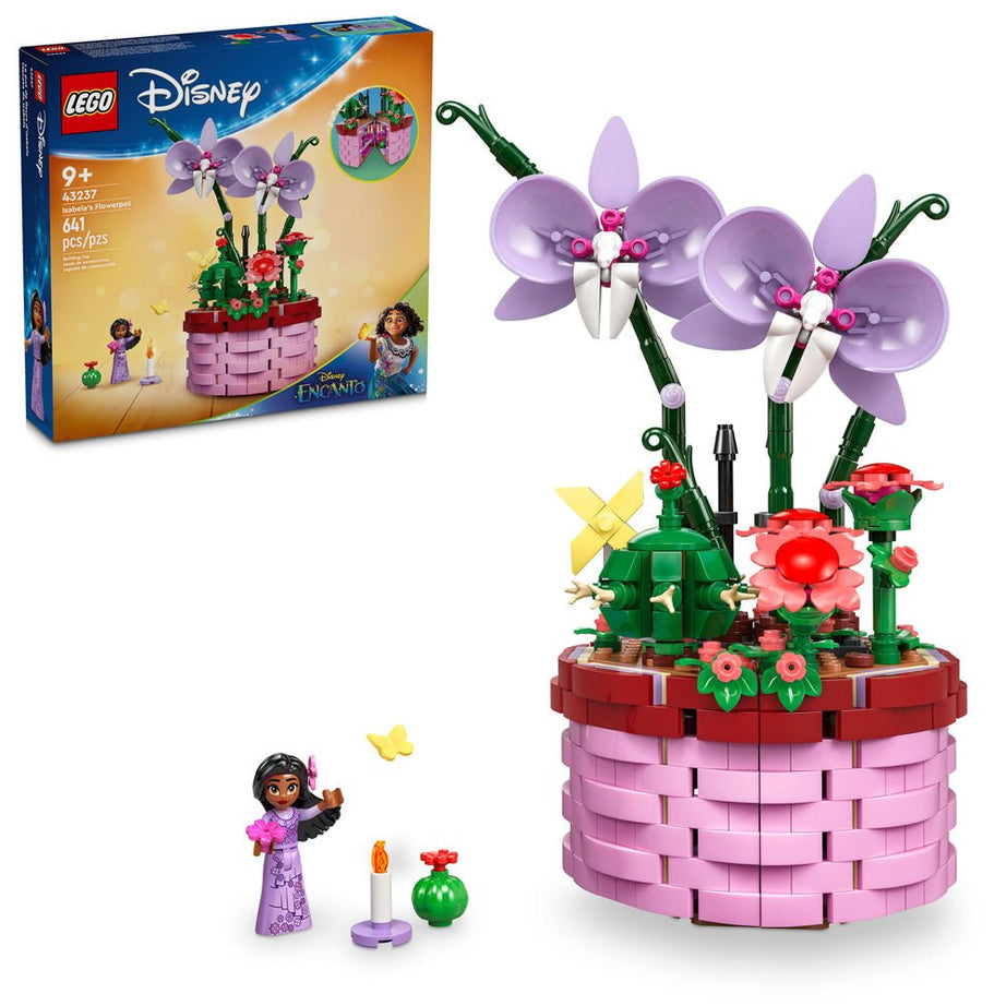 LEGO Disney 43237 Encanto Isabela’s Flowerpot | 641 Pieces | Buildable Play and Display Toy with Hidden Room, Isabela Mini-Doll, Orchid and Cactus LEGO Flowers | Gift for Kids Aged 9+