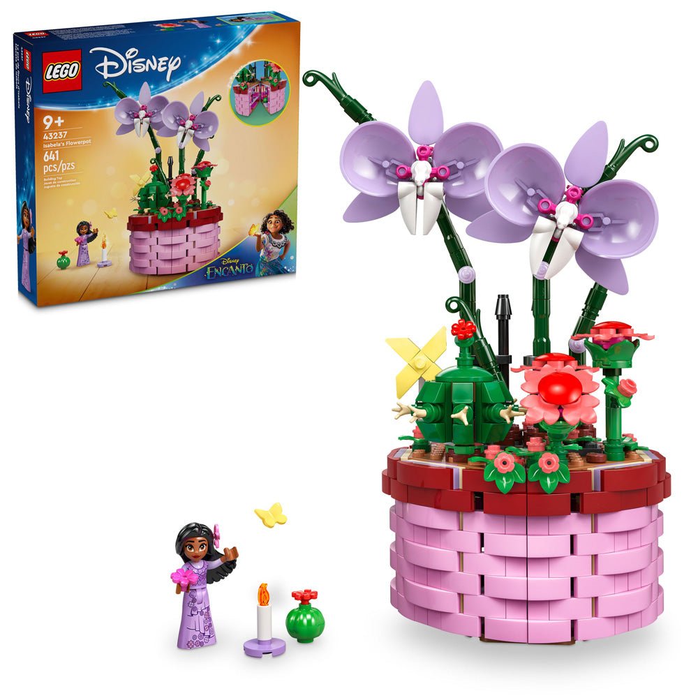 LEGO Disney 43237 Encanto Isabela’s Flowerpot | 641 Pieces | Buildable Play and Display Toy with Hidden Room, Isabela Mini-Doll, Orchid and Cactus LEGO Flowers | Gift for Kids Aged 9+