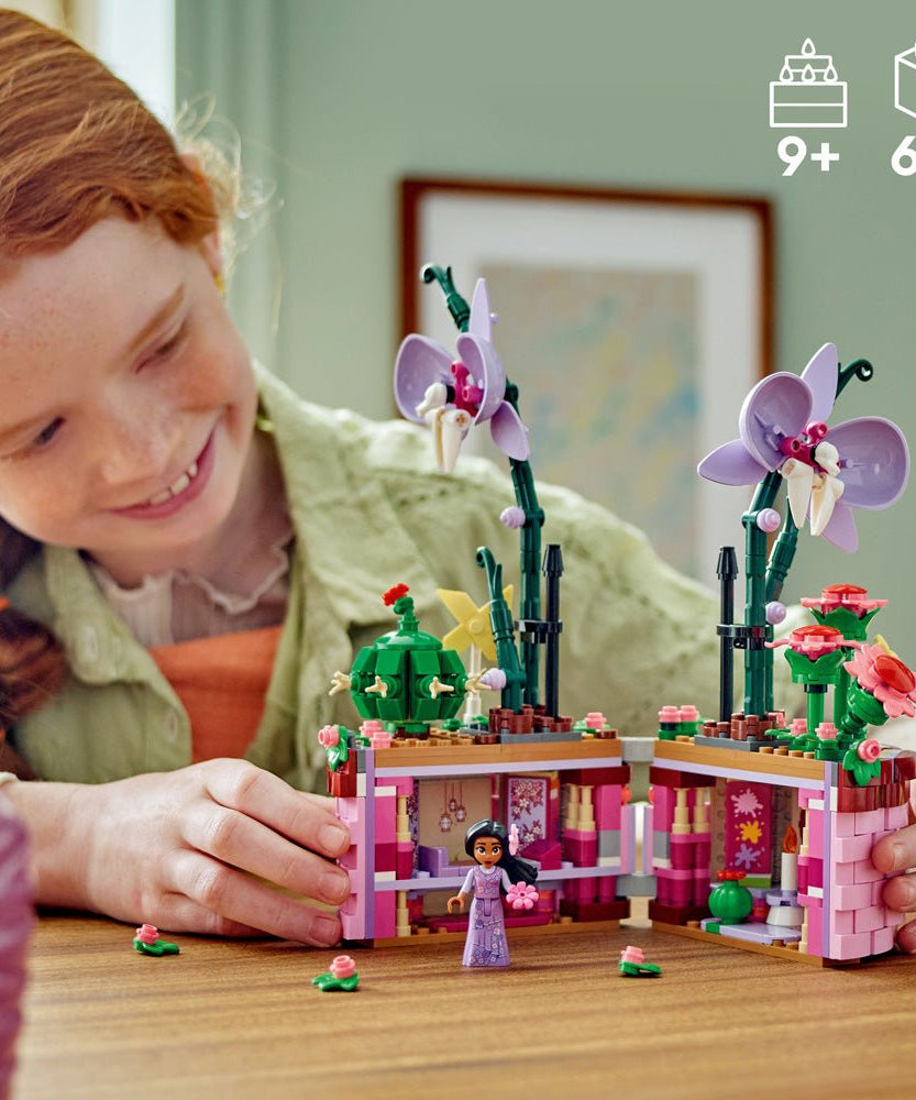 LEGO Disney 43237 Encanto Isabela’s Flowerpot | 641 Pieces | Buildable Play and Display Toy with Hidden Room, Isabela Mini-Doll, Orchid and Cactus LEGO Flowers | Gift for Kids Aged 9+