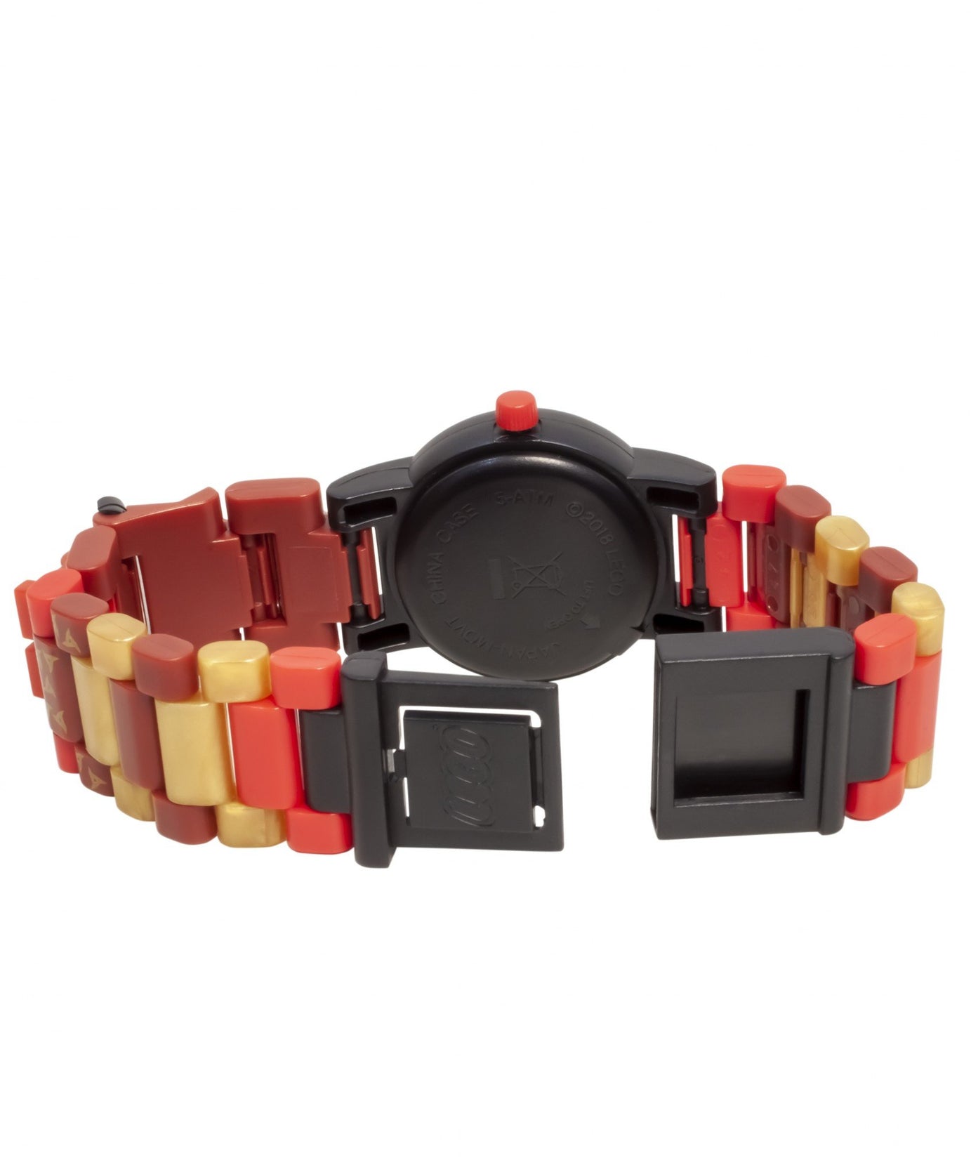 LEGO Ninjago 8021643 KAI Buildable Minifigure Link Watch, with Interchangeable Links, Analog Display, and Integrated Kai Minifigure, Water-Resistant Toy for Kids Aged 6+ (24 Pieces)