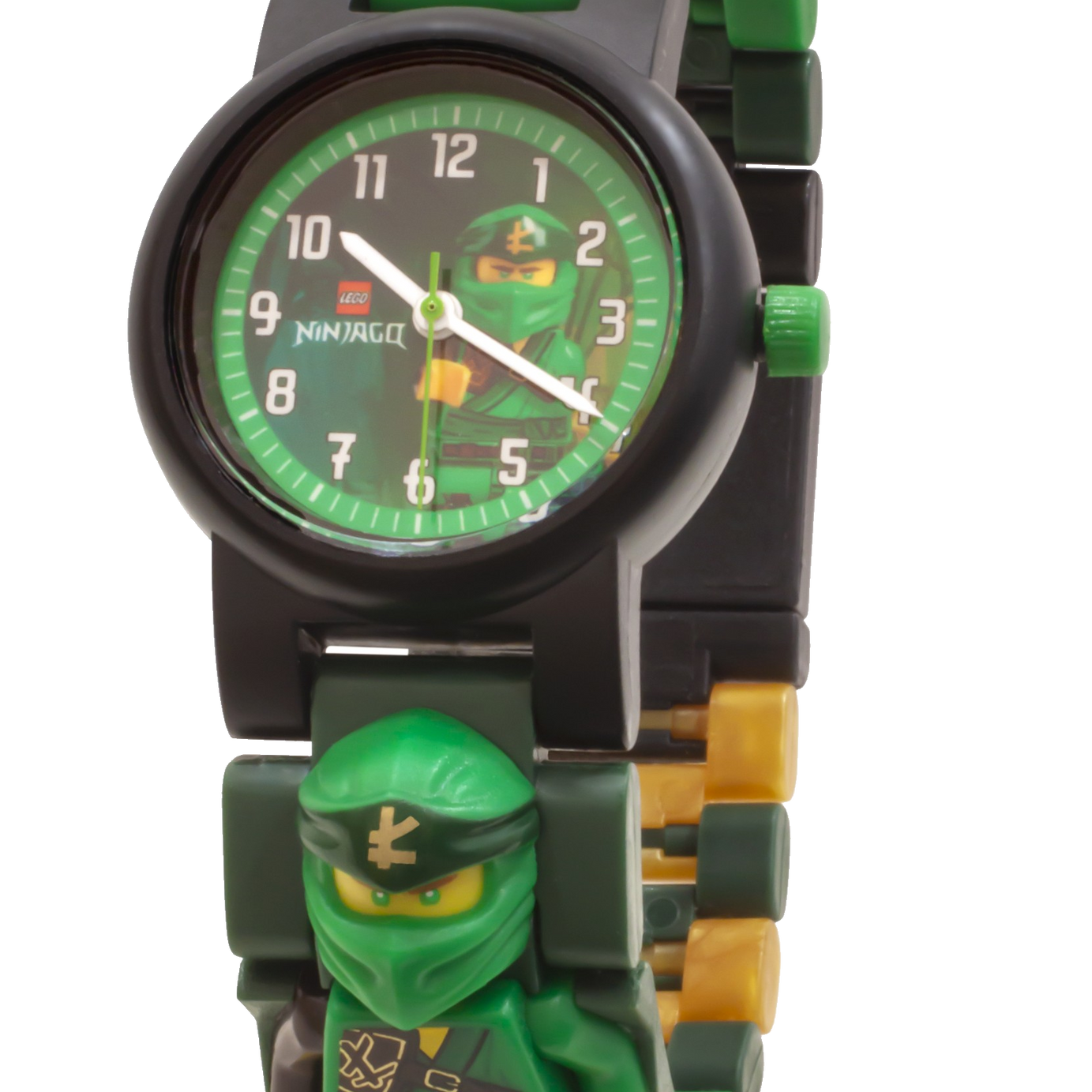 LEGO Ninjago 8021650 LLOYD Buildable Minifigure Link Watch, with Interchangeable Links, Analog Display, and Integrated Lloyd Minifigure, Water-Resistant Toy for Kids Aged 6+ (24 Pieces)