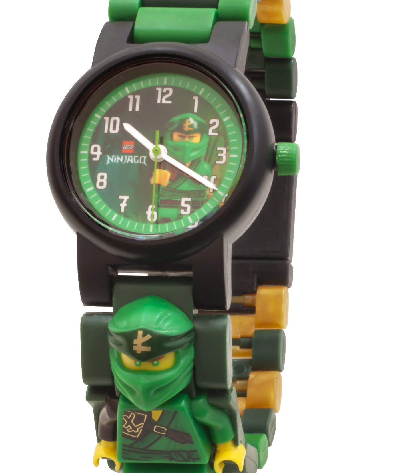 LEGO Ninjago 8021650 LLOYD Buildable Minifigure Link Watch, with Interchangeable Links, Analog Display, and Integrated Lloyd Minifigure, Water-Resistant Toy for Kids Aged 6+ (24 Pieces)