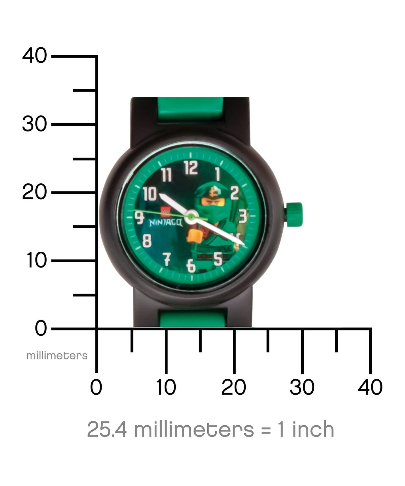 LEGO Ninjago 8021650 LLOYD Buildable Minifigure Link Watch, with Interchangeable Links, Analog Display, and Integrated Lloyd Minifigure, Water-Resistant Toy for Kids Aged 6+ (24 Pieces)