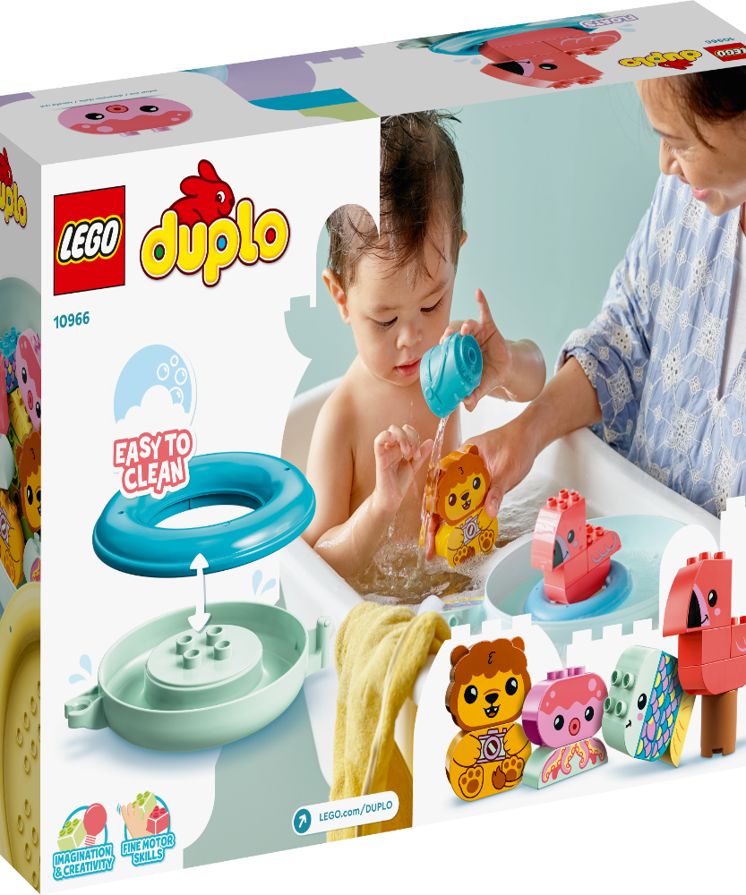 LEGO 10966 Duplo Bath Time Fun Floating Animal Island For Ages 1.5 Years and Up - MINIMEE KIDS