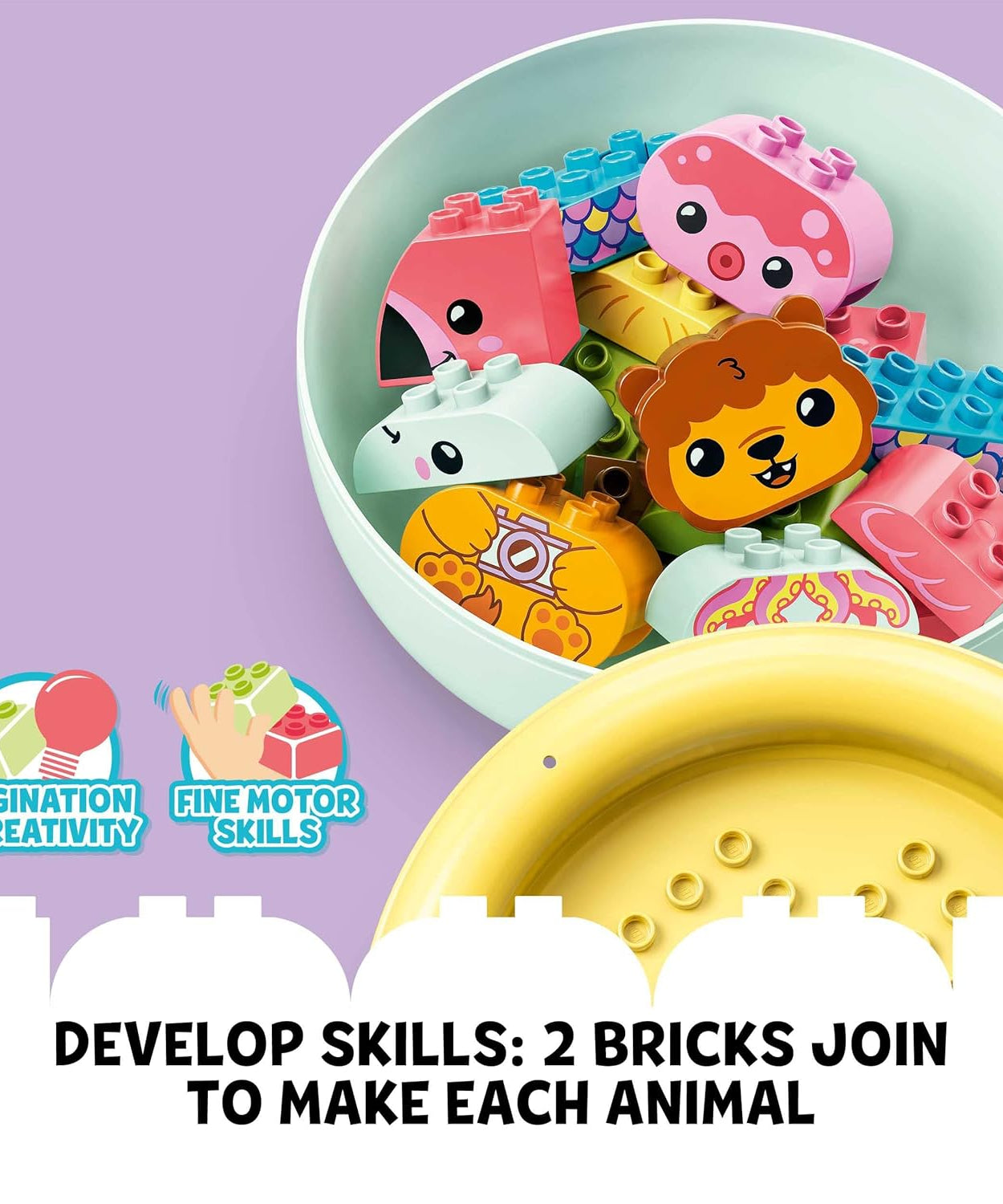 LEGO 10966 Duplo Bath Time Fun Floating Animal Island For Ages 1.5 Years and Up - MINIMEE KIDS