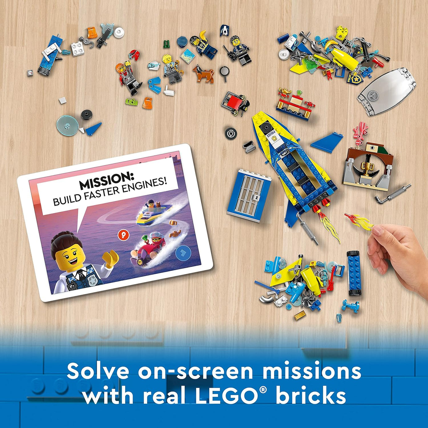 LEGO City 60355 Water Police Detective Mission 278 Pieces Building Kit for Ages 6+ Years