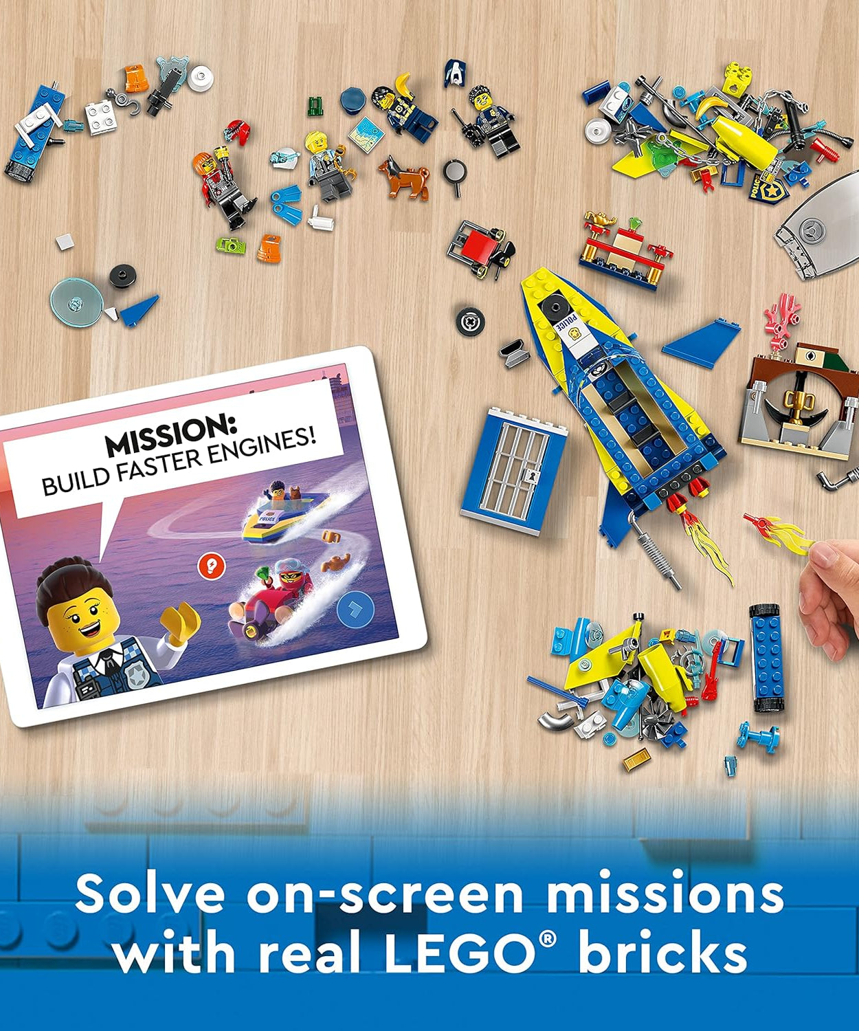LEGO City 60355 Water Police Detective Mission 278 Pieces Building Kit for Ages 6+ Years - MINIMEE KIDS