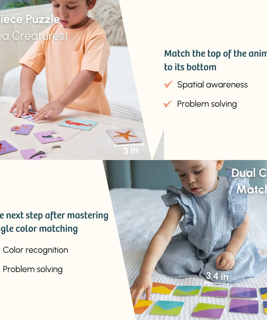 Curious Cub Level 11 Montessori Play & Learn Kit (24 Months+) | Premium 10-Piece Educational Toy Set for Numeracy & Problem-Solving Development - MINIMEE KIDS
