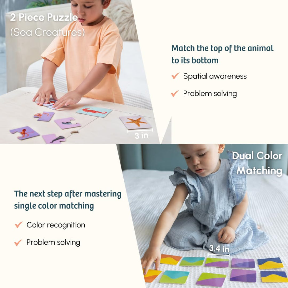Curious Cub Play & Learn Montessori Kit - Level 11 for 24 Months+, A Curated Box of 10 Engaging Educational Toys to Develop Numeracy, Problem-Solving, and Fine Motor Skills