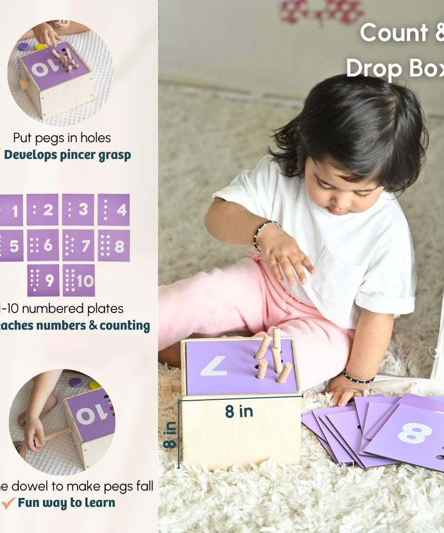 Curious Cub Level 11 Montessori Play & Learn Kit (24 Months+) | Premium 10-Piece Educational Toy Set for Numeracy & Problem-Solving Development - MINIMEE KIDS