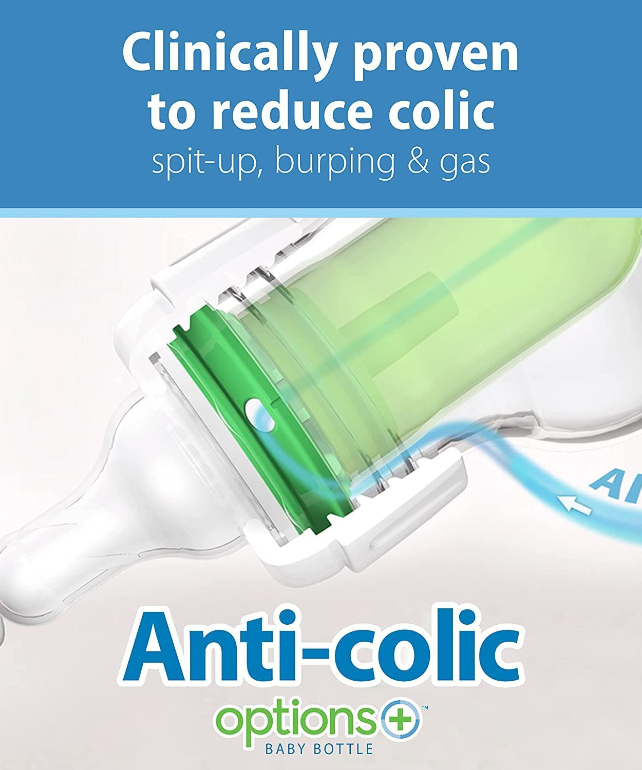 Dr. Brown's Natural Flow Anti-Colic Teat - Medium Flow | Level 2 | 2 Pack | Narrow | 3m+