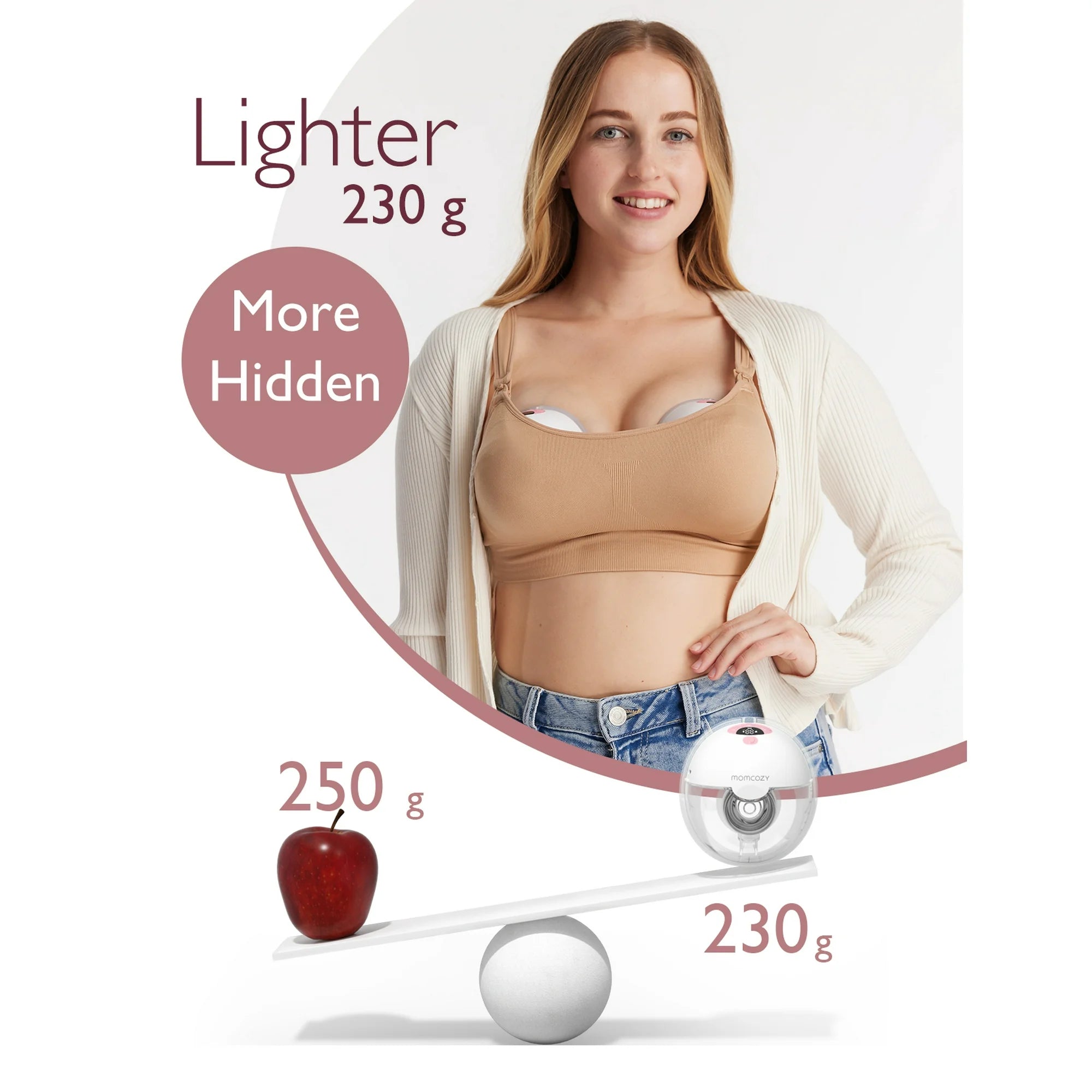 Momcozy M5 Wearable Breast Pump - 2 Pumps | Electric, Painless, Portable & Discreet Pumping Solution