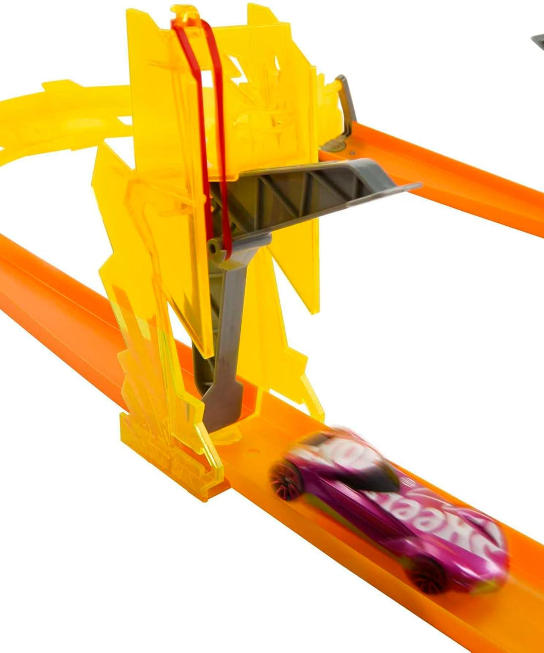 Hot Wheels Track Builder Lightning Boost Pack unassembled 3-in-1 Track Playset for 4+ Years