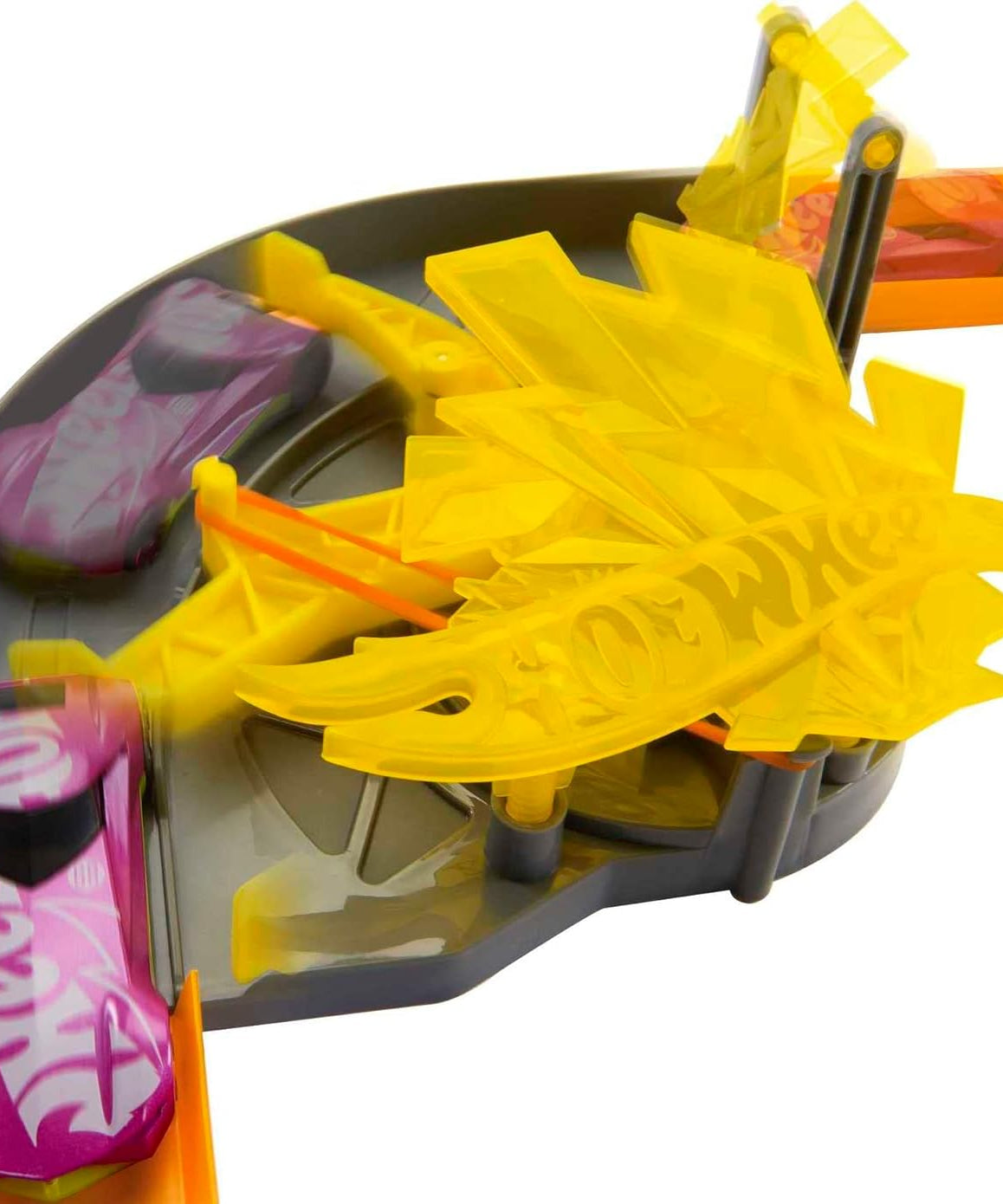 Hot Wheels Track Builder Lightning Boost Pack unassembled 3-in-1 Track Playset for 4+ Years