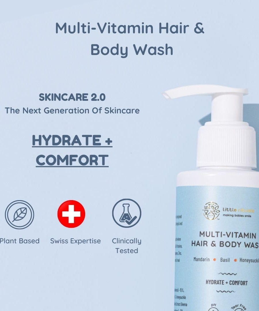 Little Rituals Baby Multi-Vitamin Hair & Body Wash - 200ml - MINIMEE KIDS