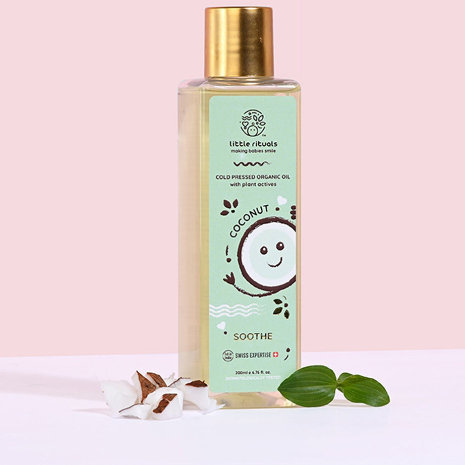 Little Rituals Soothe Coconut Cold Pressed Organic Oil with Plant actives - 200ml