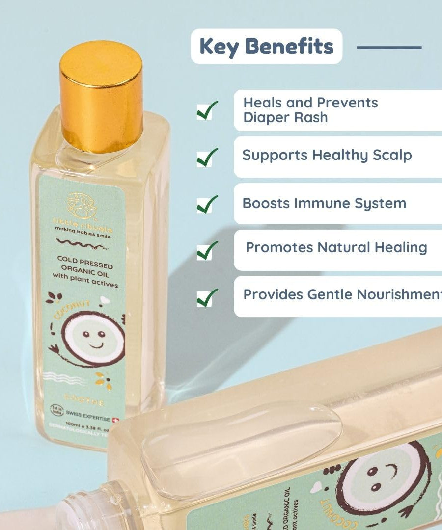 Little Rituals Soothe Coconut Cold Pressed Organic Oil with Plant actives - 200ml