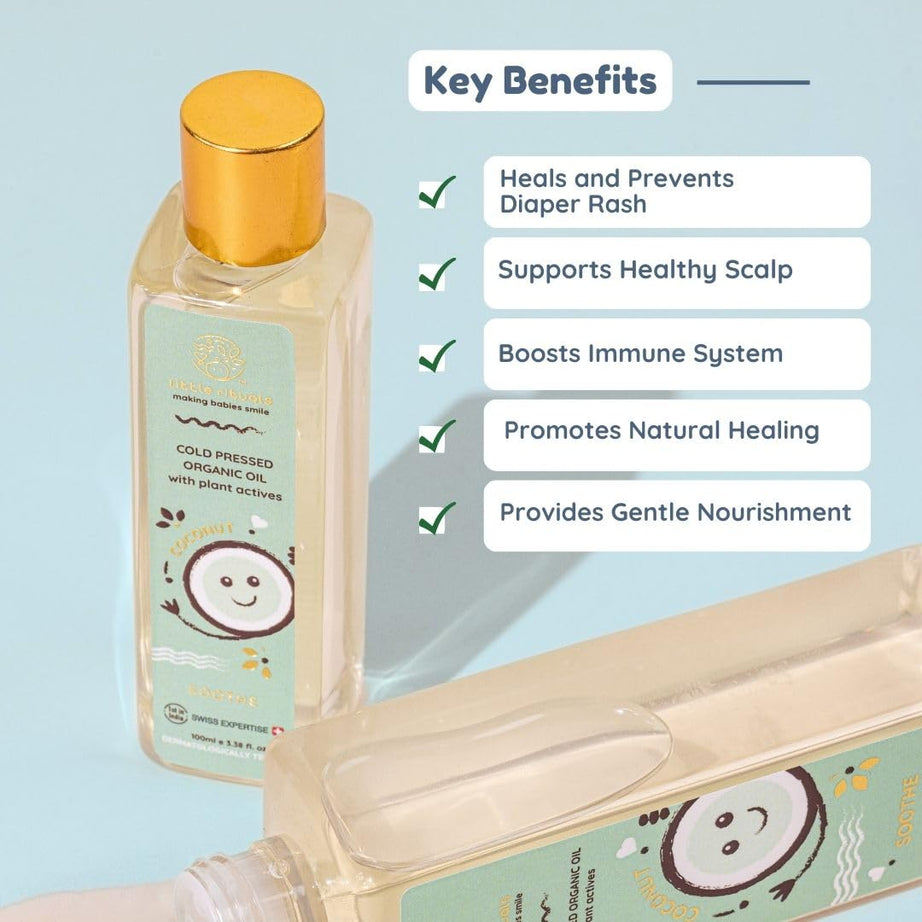Little Rituals Soothe Coconut Cold Pressed Organic Oil with Plant actives - 200ml